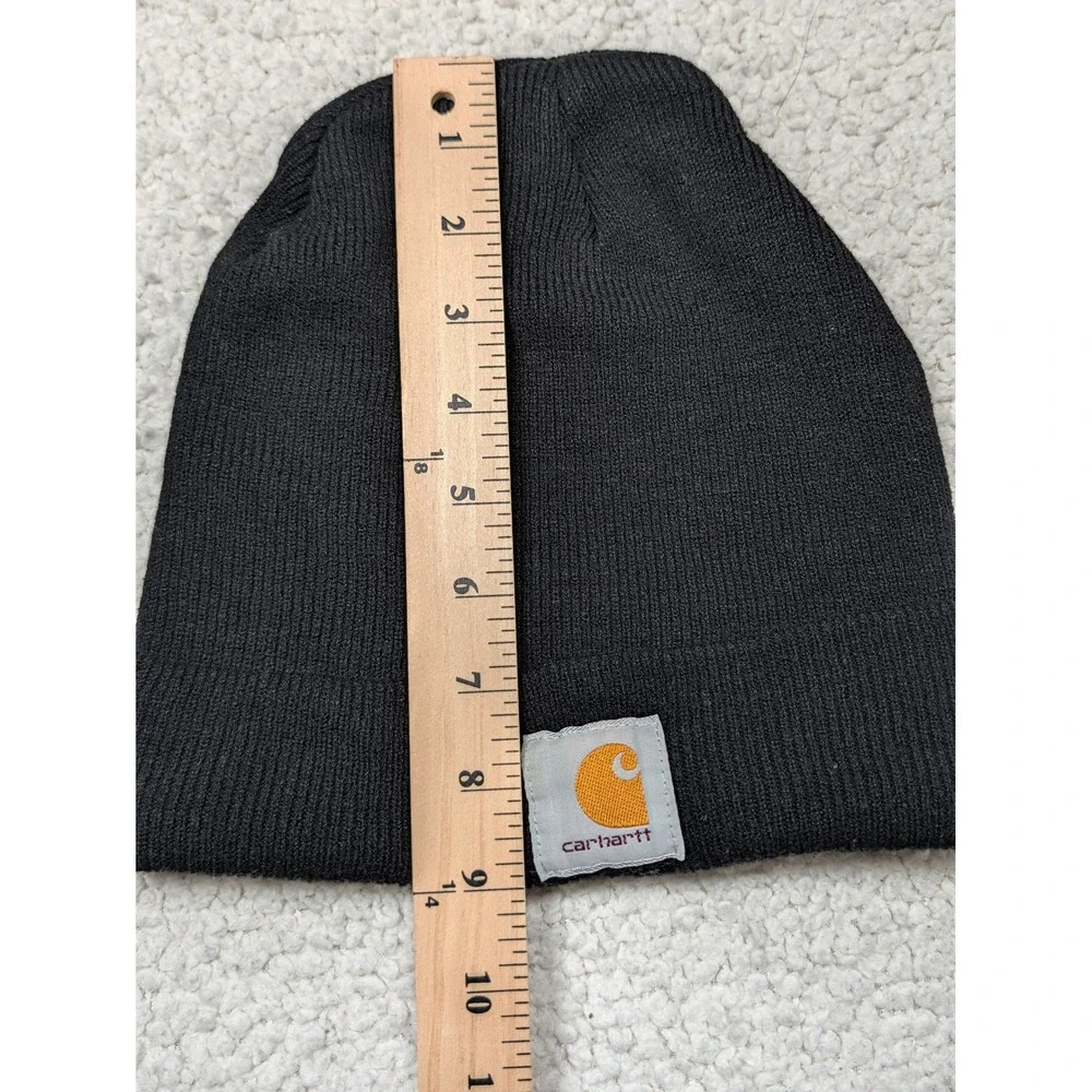 Carhartt Mens Beanie Acrylic Watch Hat A18 Black Knit Cuffed Stretch OS Workwear